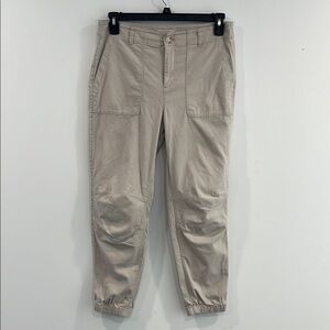 Women’s Khaki Jogger Capri Pants from LOFT